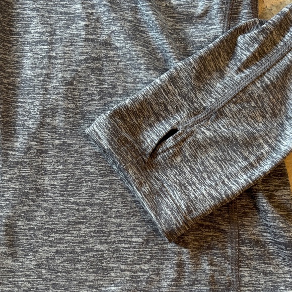 Nike Running dri-fit size small Heather Gray Quarter-Zip Top - Picture 4 of 5